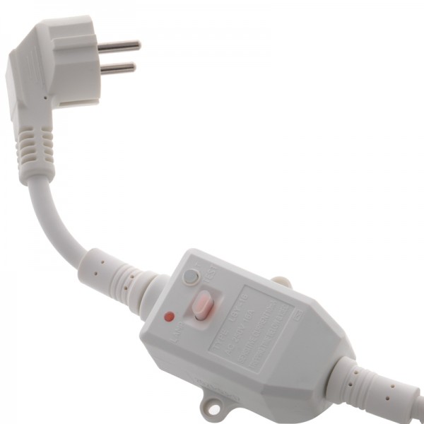 Проточный водонагреватель для ванны с душем настенній 3,6 кВт с индикатором температуры и УЗО Zerix ELW08-EPW (ZX2751)