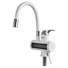 Проточный водонагреватель для кухни с гибким изливом 3,3 кВт Zerix ELW21-F-WHITE (ZX5859)