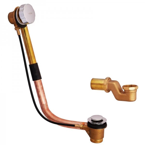 Сифон для ванни 1 1/2" x 40 з тросиком Koer KR5195 латунь