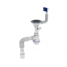 Сифон для мойки с отводом и переливом 1 1/2 ZERIX ZX4953