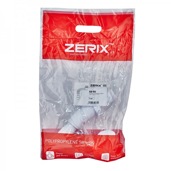 Сифон для душового піддону 1 1/2 х 40/50 Zerix ZX5087