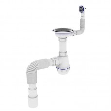 Сифон для мойки с круглым переливом 1 1/2 х 40/50 ZERIX ZX4954