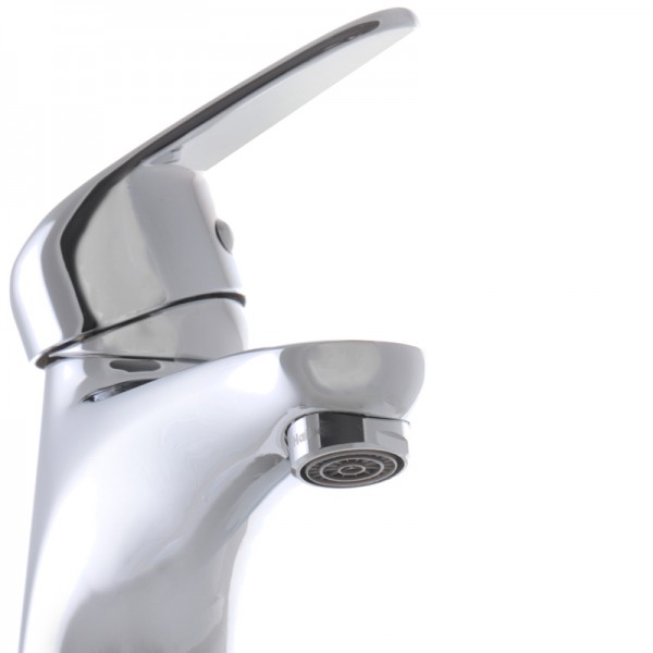 Смеситель для умывальника Haiba Magic 001 с красной ручкой HB0684