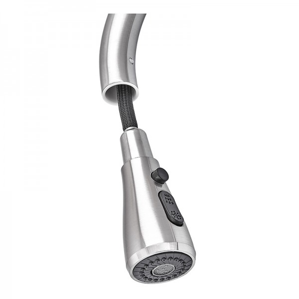 Змішувач для кухні з висувною лійкою Zerix PUL-014 з нерж. сталі SUS304 (ZX5034)