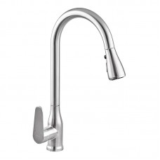 Смеситель для кухни с вытяжной лейкой и подключением к фильтру Zerix PUL-014 ZX5034