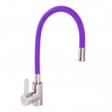Смеситель для кухни с гибким изливом Zerix LR74004-8 фиолетовый LL1478
