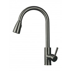 Смеситель для кухни с вытяжной лейкой Mixxus SUS-014 графит MI6564