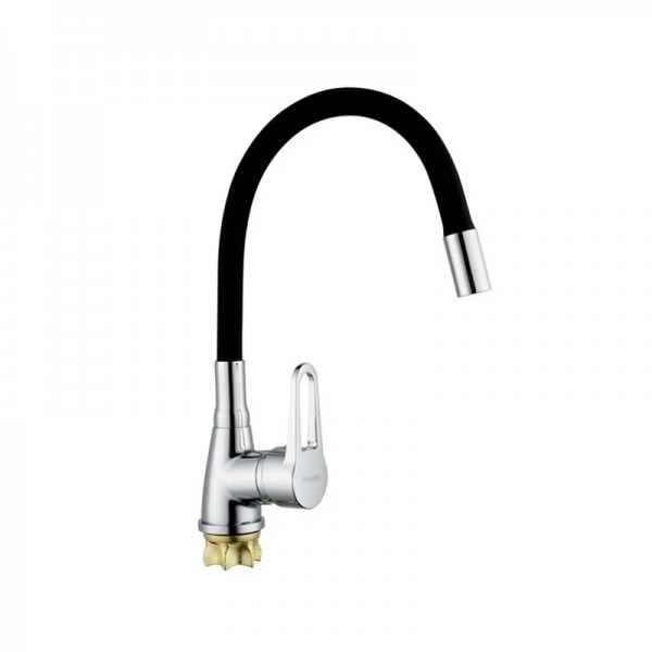 Змішувач для кухні з гнучким виливом Champion Sop 014-045 чорний MI6360