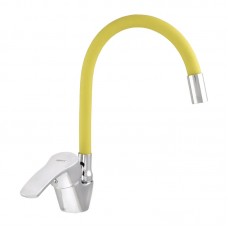 Смеситель для кухни с гибким изливом Zerix YUB 279 желтый ZX0440