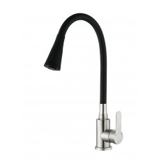 Смеситель для кухни с гибким изливом Mixxus DAX-011 черный MI6559