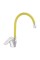 Смеситель для кухни Zerix YUB 279 с желтым гибким изливом (ZX0440)