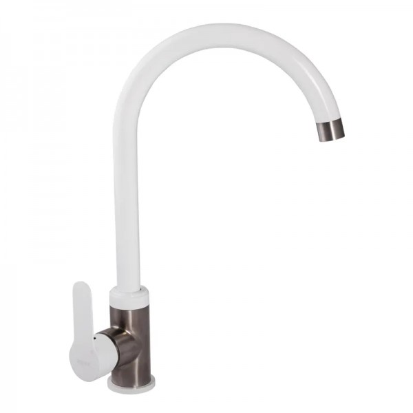 Смеситель для кухни Zerix LR74105W белый LL1205