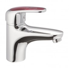 Смеситель для умывальника Haiba Magic 001 с красной ручкой HB0684