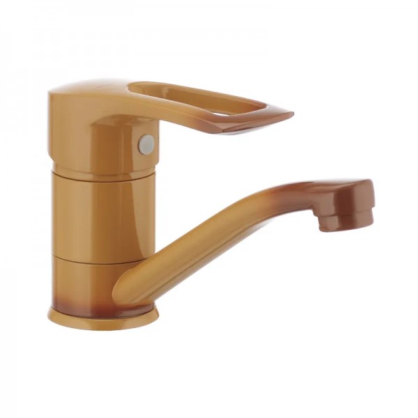 Смеситель для умывальника Haiba Hansberg 004 (изл. 15 см) коричневый (HB0186)