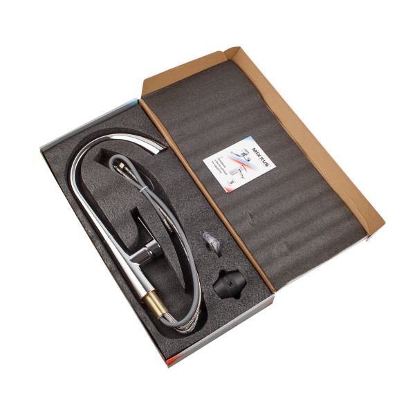 Смеситель для кухни с вытяжным изливом Mixxus Premium WARTA 014 MI6956