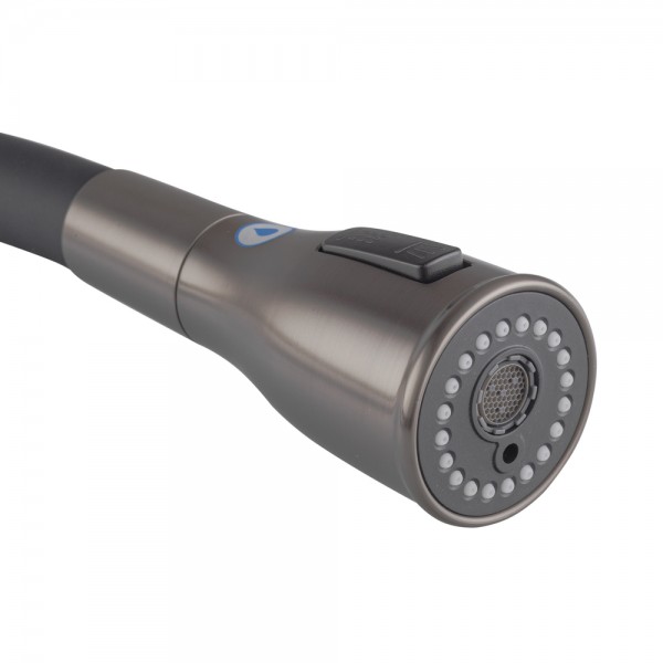 Змішувач для кухні Koer KI-72024-07 з виходом для питної води (нерж. сталь) (KR5013)