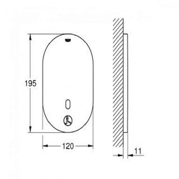 Змішувач для душу безконтактний Grohe Eurosmart Cosmopolitan (36415000)
