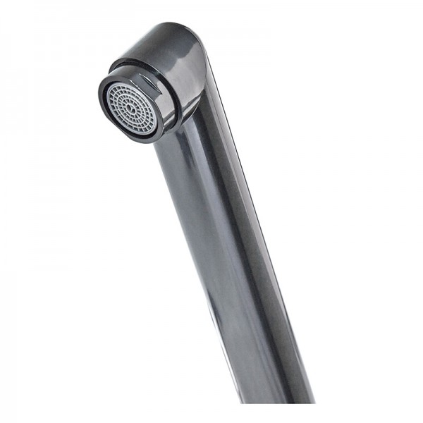 Смеситель для ванной Plamix Sirius-140 Black (со шлангом и лейкой) (PM0638)