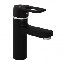 Змішувач для умивальника Zerix Z1030-6 чорний ZX0352