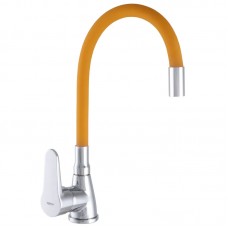 Смеситель для кухни с гибким изливом Zerix SOP7 146 оранжевый ZX2657
