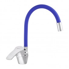 Смеситель для кухни с гибким изливом Zerix YUB 279 синий ZX0445