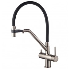 Смеситель для кухни с гибким изливом и подключением к фильтру KOER KB-72006-07 KR3382