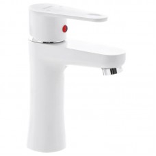 Смеситель для умывальника Plamix Vega-001 White (без подвода) (PM0685)