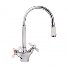 Смеситель для кухни Zerix Z5860-7 белый ZX0349