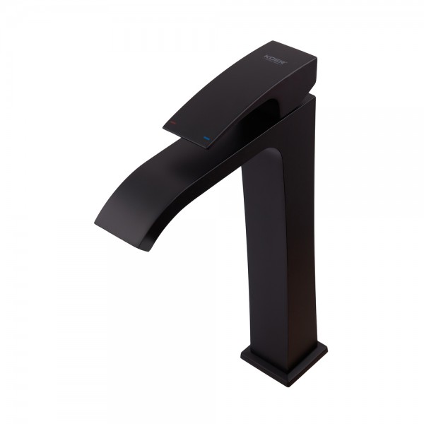 Змішувач для умивальника Koer KB-13007-05 високий чорний KR3445