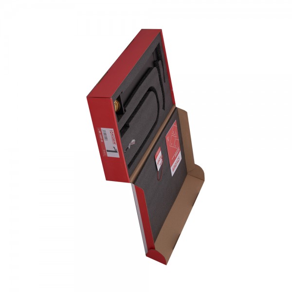 Змішувач для умивальника Koer KB-13007-05 високий чорний KR3445