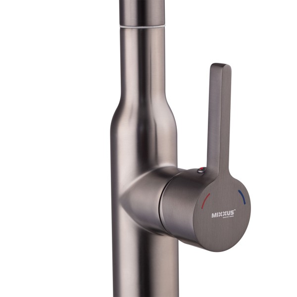 Змішувач для кухні Mixxus Premium PULL 014 графіт MI6959