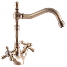 Смеситель для кухни Haiba Dominox 777 бронзовый HB3936