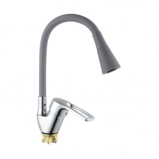 Змішувач для кухні з гнучким виливом Champion YUB 011-181 сірий MI6422