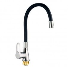 Змішувач для кухні з гнучким виливом Mixxus SOP4-045 чорний MI6487