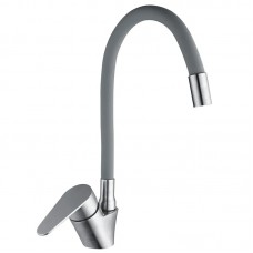 Смеситель для кухни Mixxus NEO-011 REFL.Gray с силиконовым изливом (MI6557)