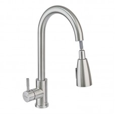 Смеситель для кухни с вытяжной лейкой Mixxus SUS 014-B SS0023