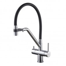 Смеситель для кухни с гибким изливом и подключением к фильтру Koer KB-72006-01 KR3379