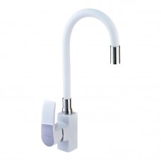 Змішувач для кухні з гнучким виливом Mixxus Magnum 011 білий MI6204