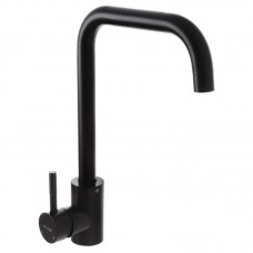 Змішувач для кухні з гнучким виливом Mixxus SUS 011-G чорний MI2804