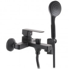 Смеситель для ванны Haiba Kubus 009 Euro Черный (HB3932)