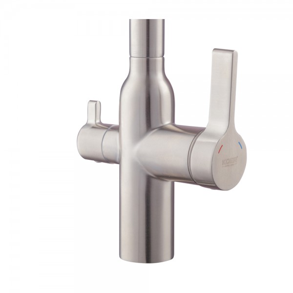 Змішувач для кухні з виходом для питної води Koer KI-72020-02 (з нерж. сталі) (KR4797)