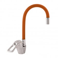 Смеситель для кухни с гибким изливом Zerix YUB 181 оранжевый ZX0434