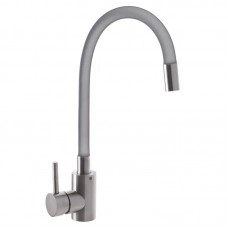 Змішувач для кухні з гнучким виливом Mixxus SUS 011 сірий SS2799