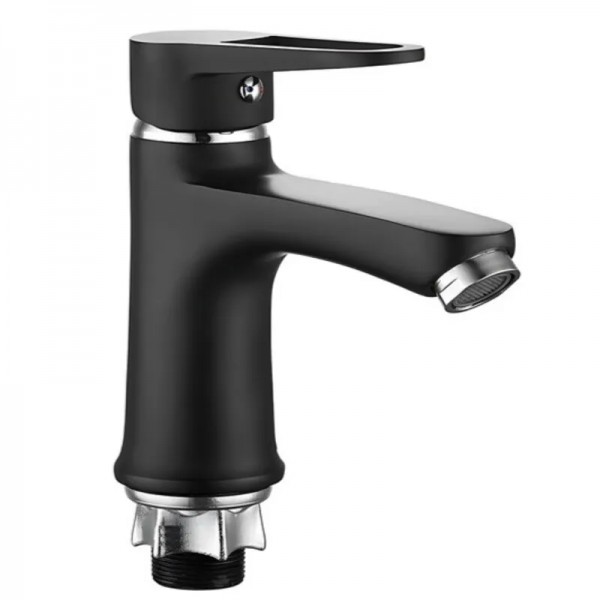 Змішувач для умивальника Mixxus Elba 001 (NUT) BLACK (без підведення) (MI6578)