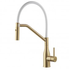 Смеситель для кухни с гибким изливом Koer KI-70026-12 белый KR5212