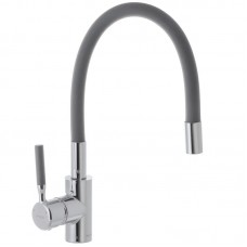 Змішувач для кухні з гнучким виливом Mixxus Premium RIO 011 сірий MI5816