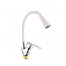 Змішувач для кухні з гнучким виливом Champion YUB 011-279 білий MI6426