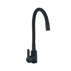Смеситель для кухни с силиконовым. вил. Champion EZA-011 Black REFL.Black из нерж. стали (CH6457)