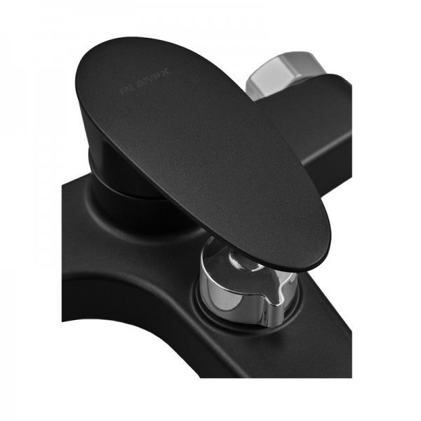 Змішувач для ванни Plamix CEZAR-009 чорний PM0693