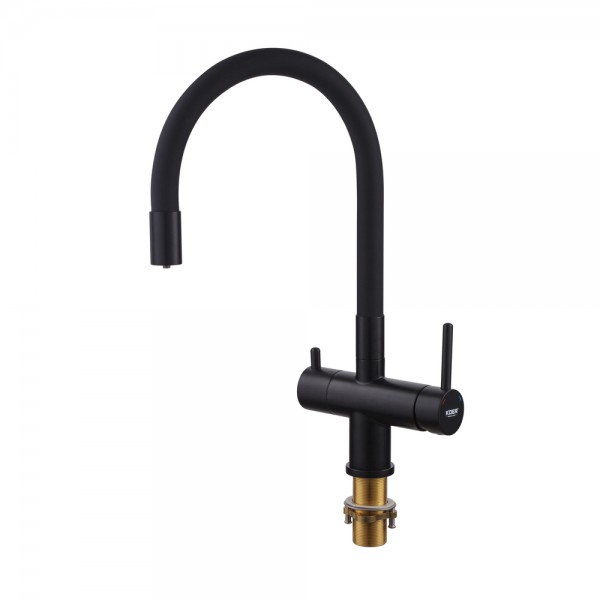 Кухонный смеситель с силиком. изливом и исх. для питьевой воды KOER KB-72002-05 (KR3384)